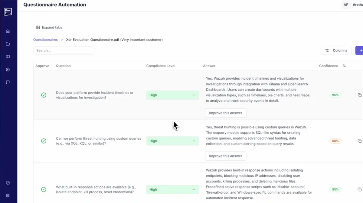 Full-Fill.ai - AI Questionnaire filling