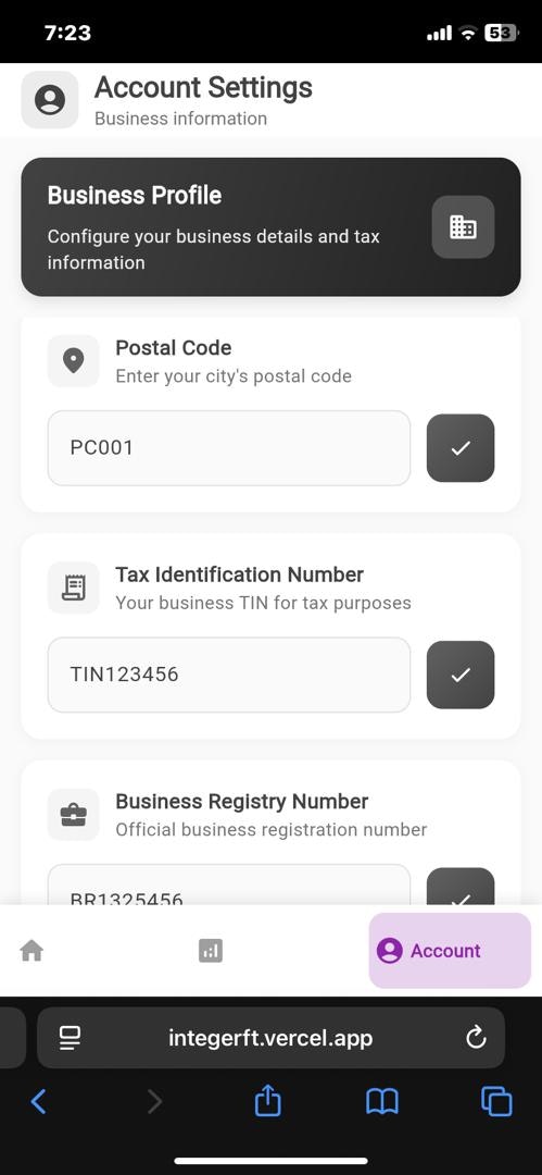 Integer - Screenshot 5 showing product features and functionality