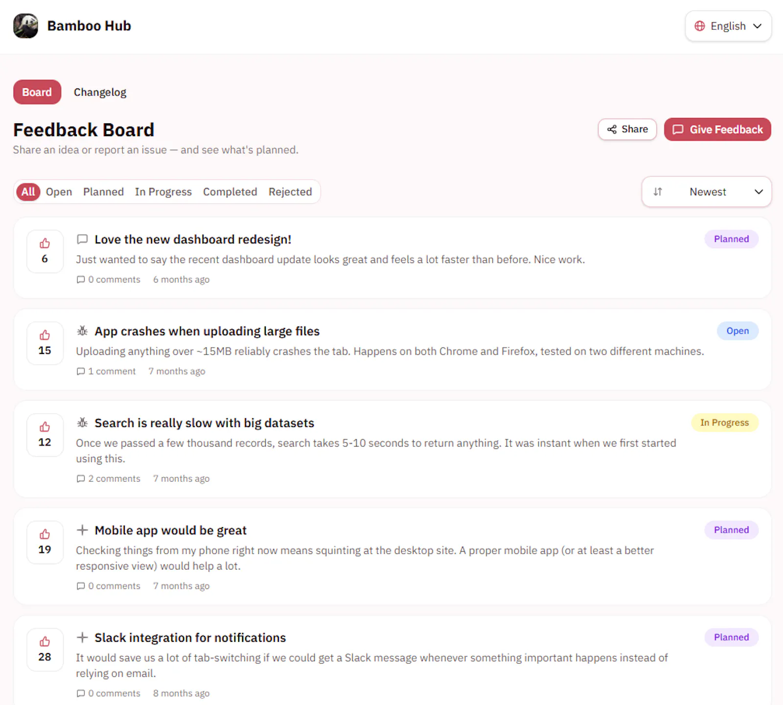 FeedBoard screenshot 2