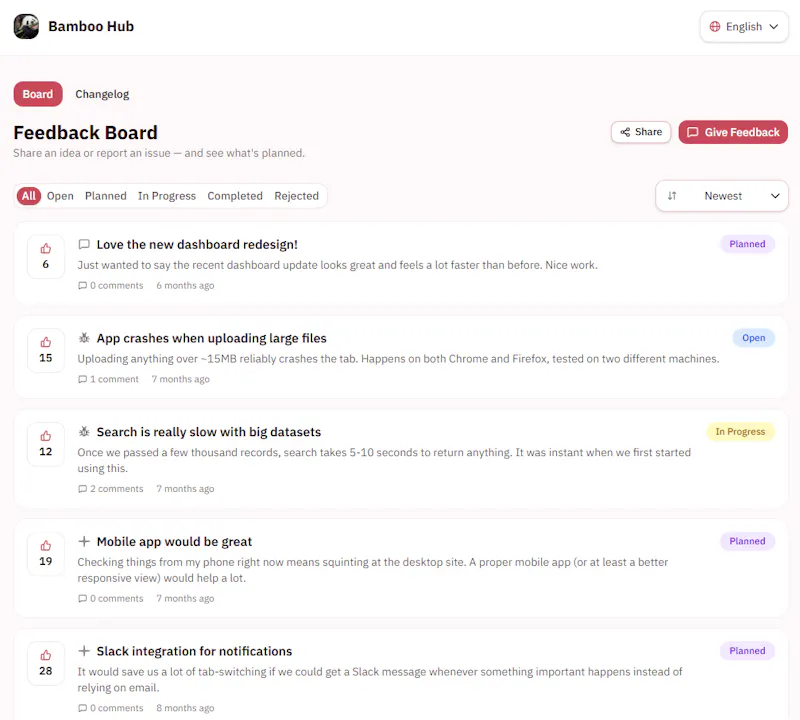 FeedBoard screenshot 2