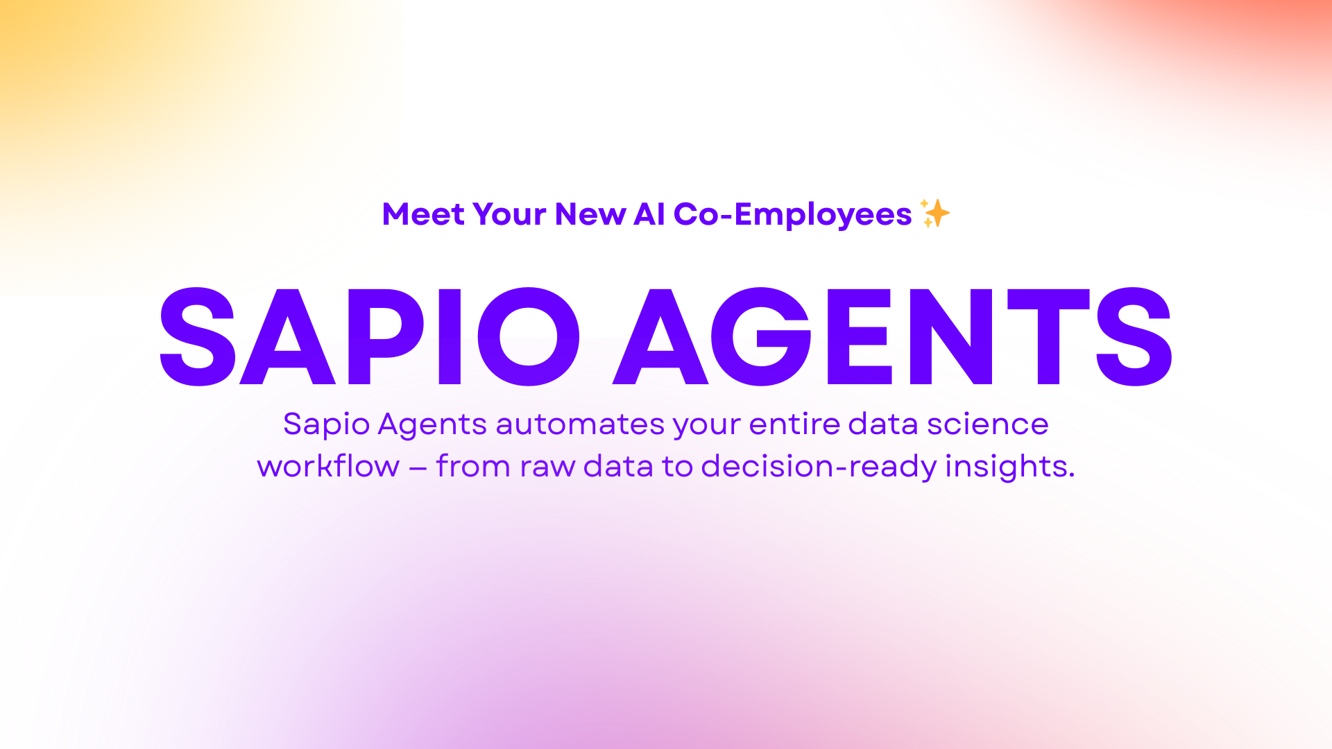 Agentes de SAPIO - Co-empleados de AI diagonal de AI para sus datos. media 2