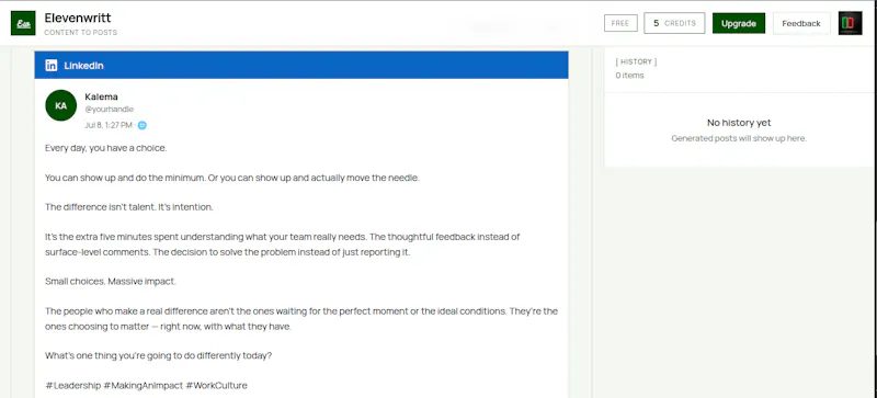 Elevenwritt screenshot 2