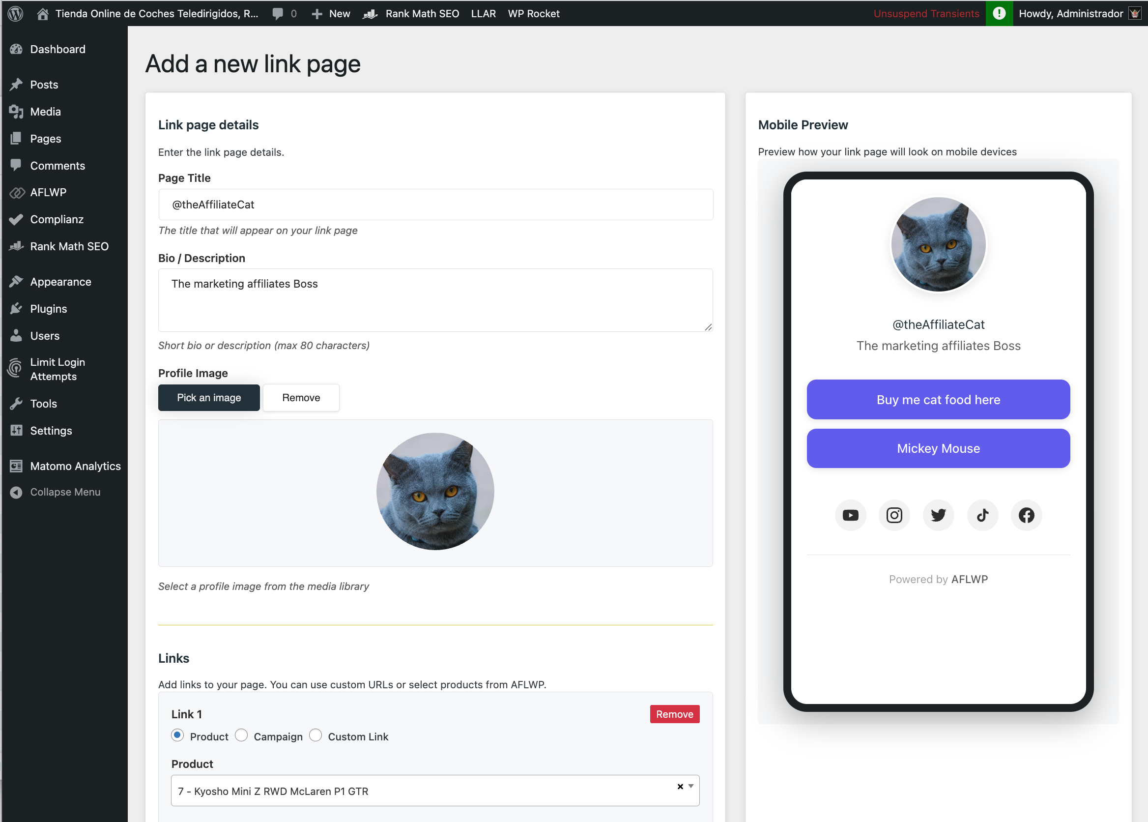 AFLWP - Affiliates Wordpress gallery image