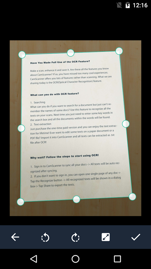 CamScanner gallery image