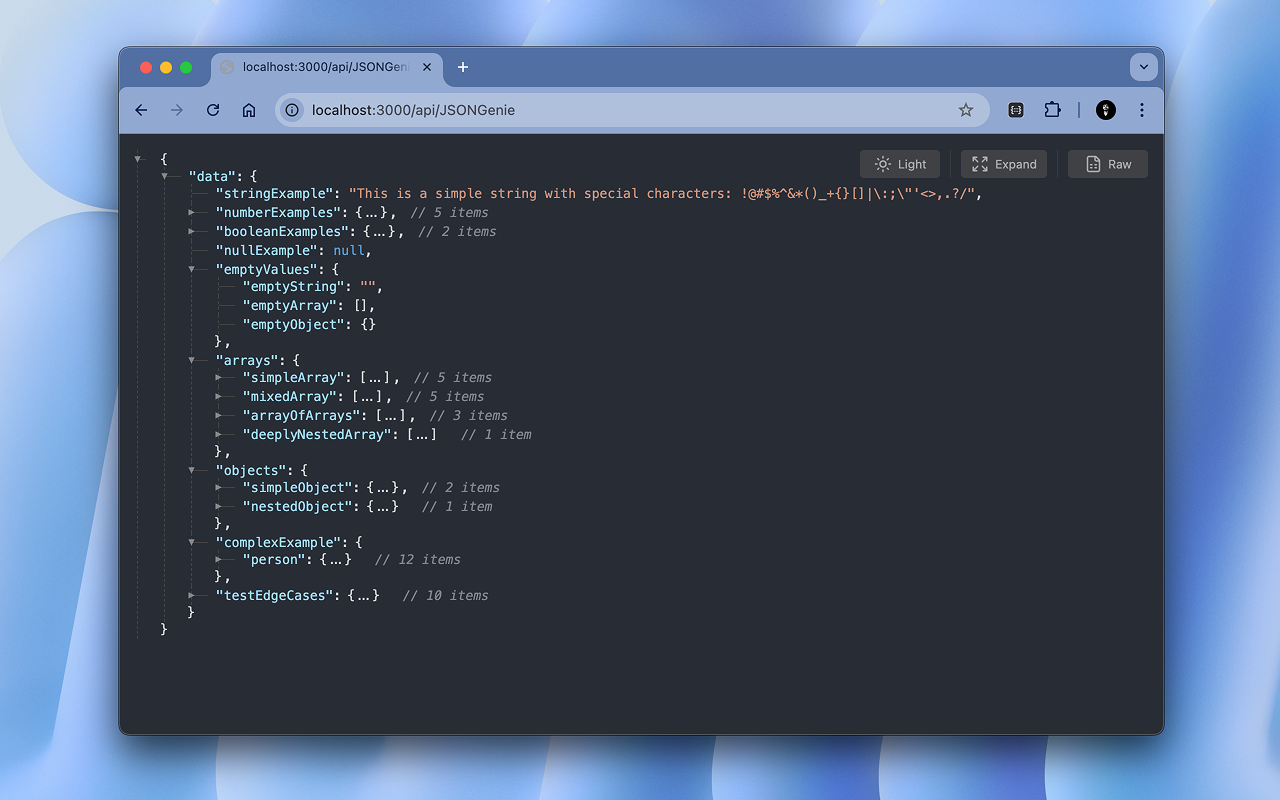 JSONGenie gallery image