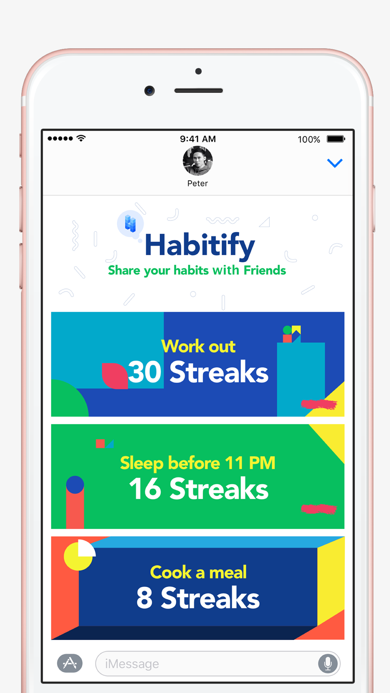 Habitify for iMessage & Apple Watch gallery image
