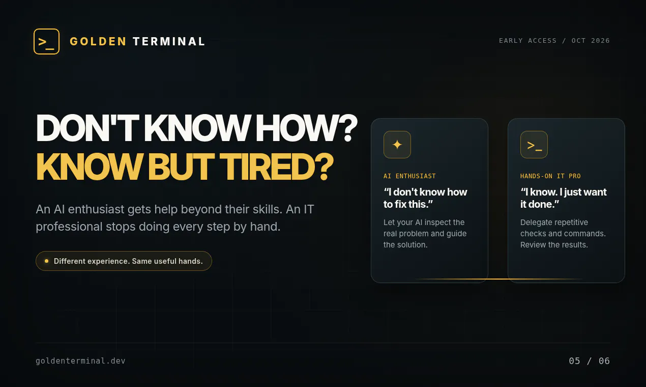 Golden Terminal SSH gallery image