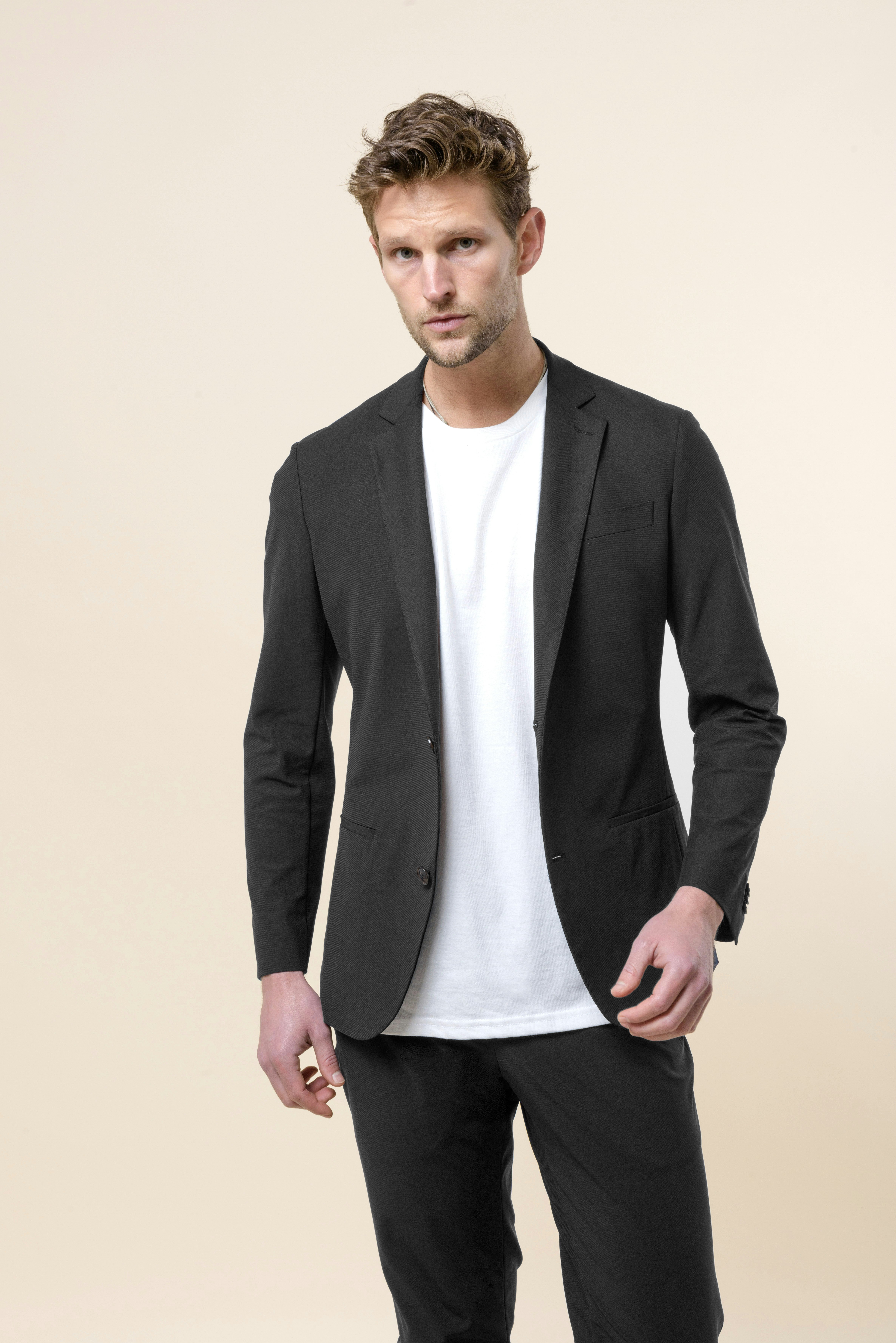 Custom Suit With Athleisure Fabric