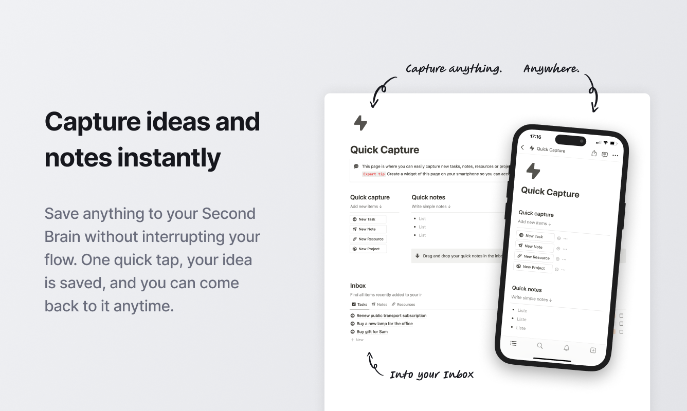Notion Second Brain 2.0 gallery image