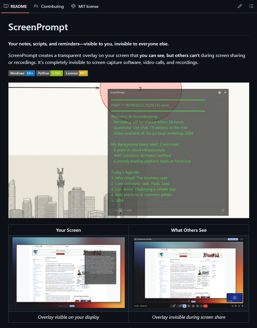 GitHub - Screenshot 2 showing product features and functionality