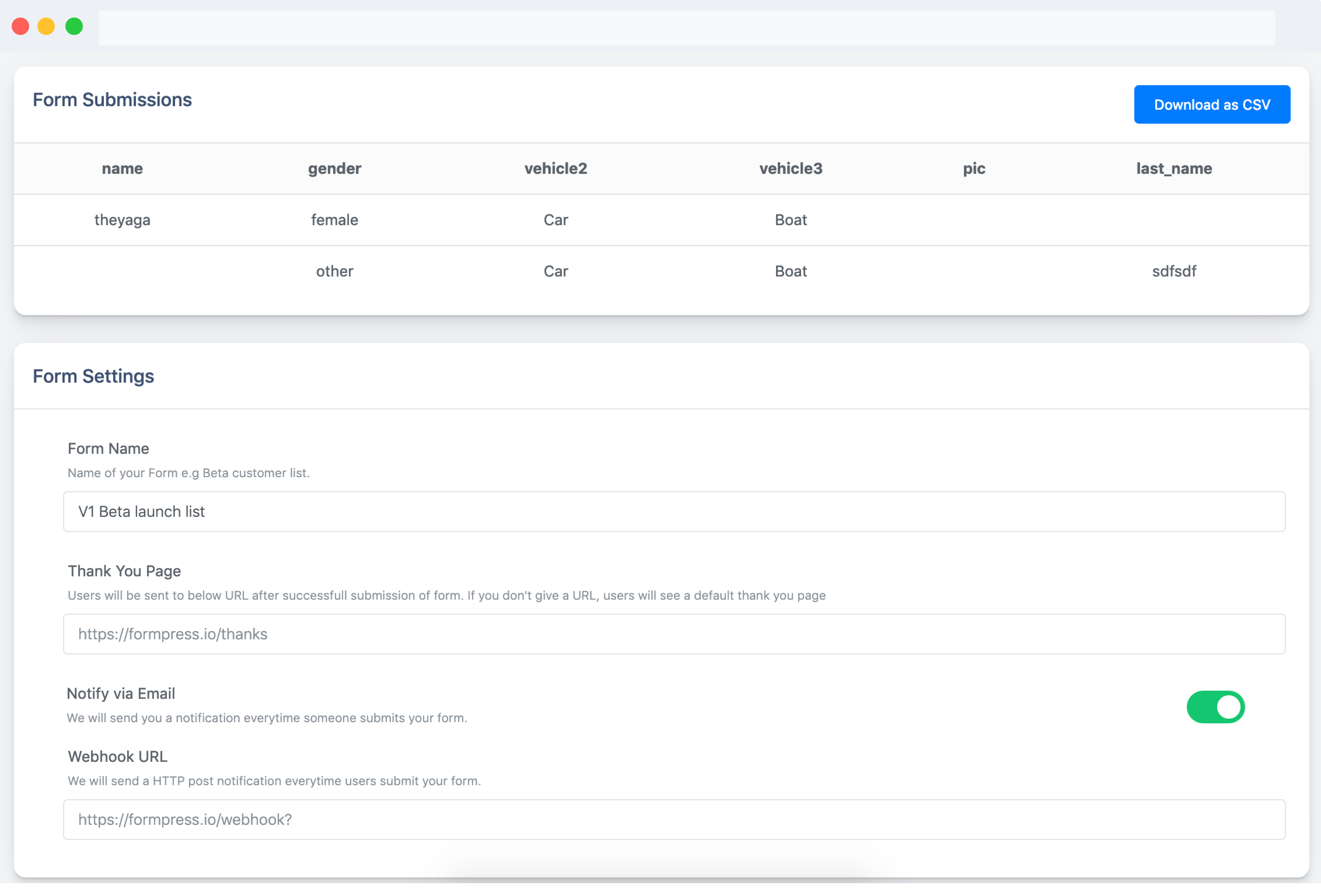 FormPress.io gallery image