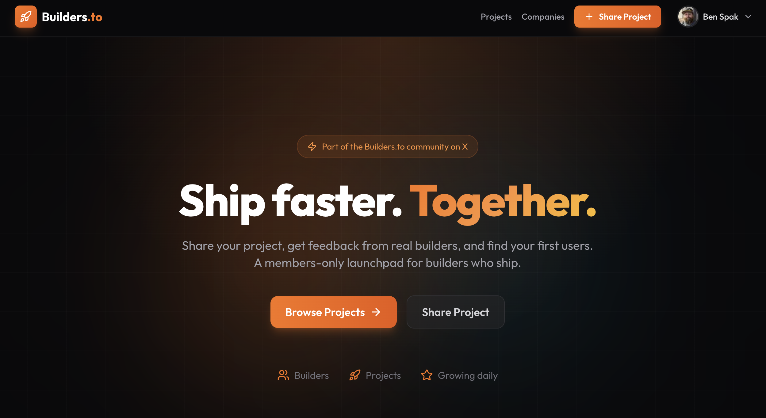 Builders.to - Product Hunt launch logo and brand identity