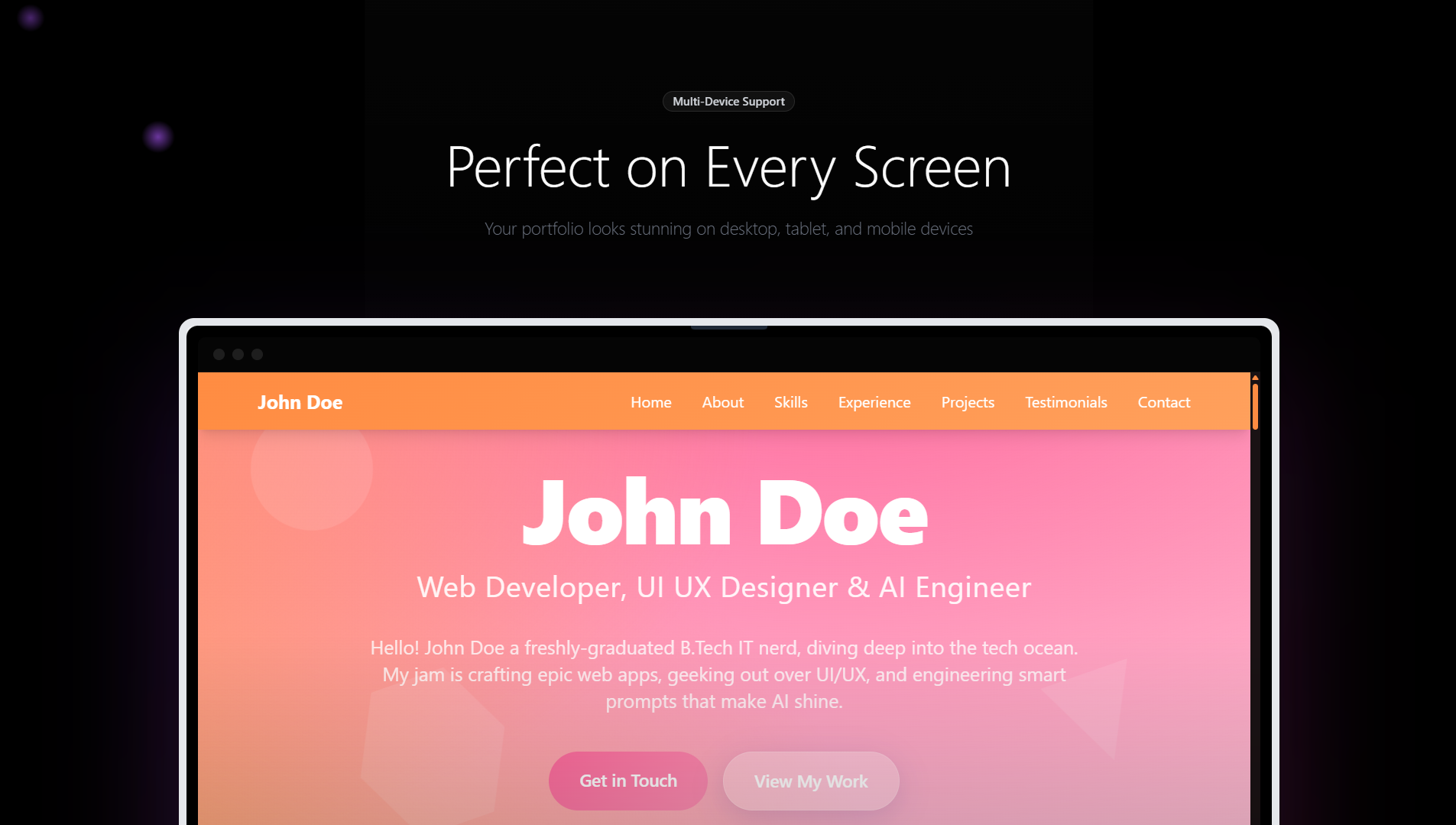 Pludo Coder: Build Portfolios with AI - Main screenshot showing features and interface