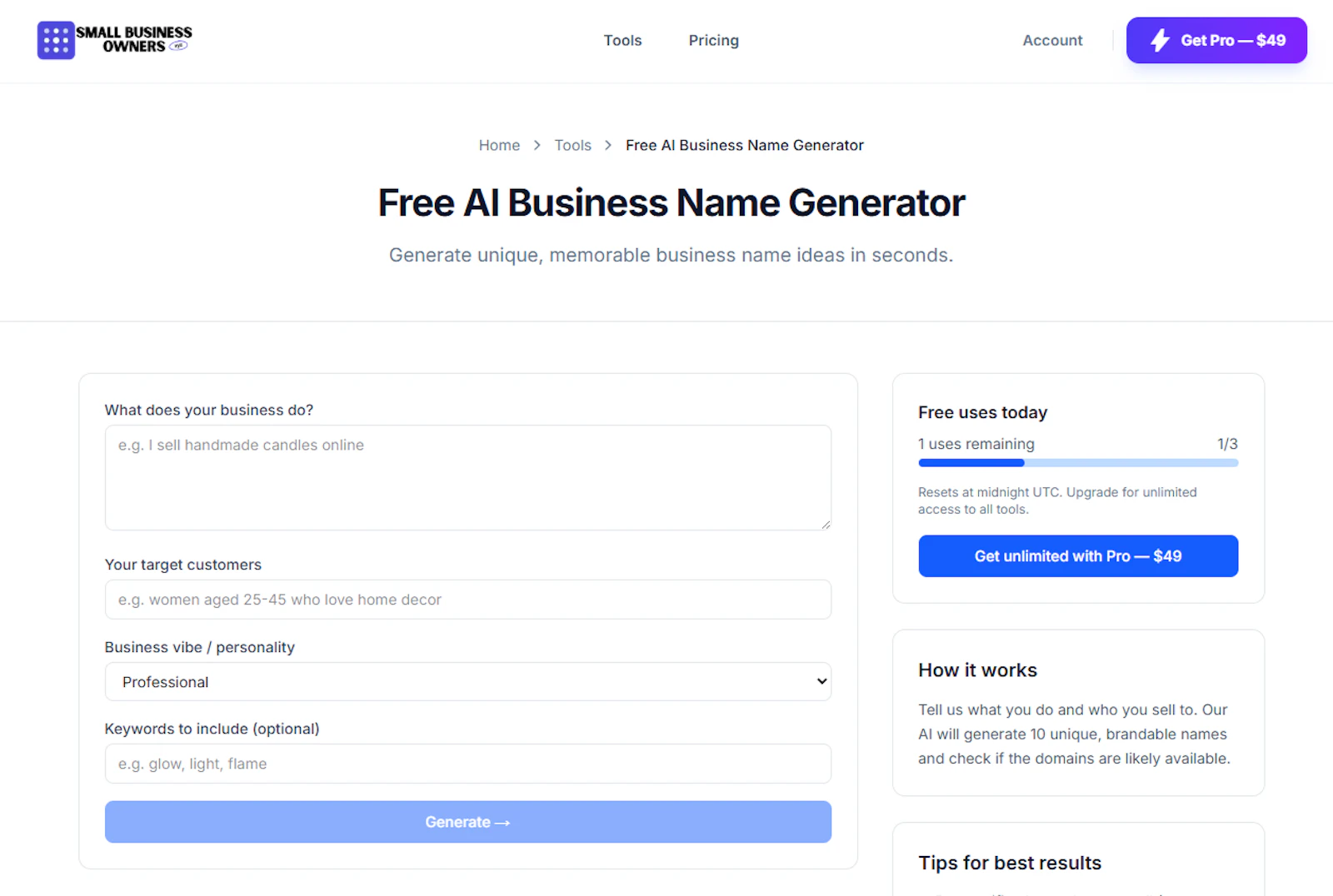 SmallBusinessOwners.co screenshot 3
