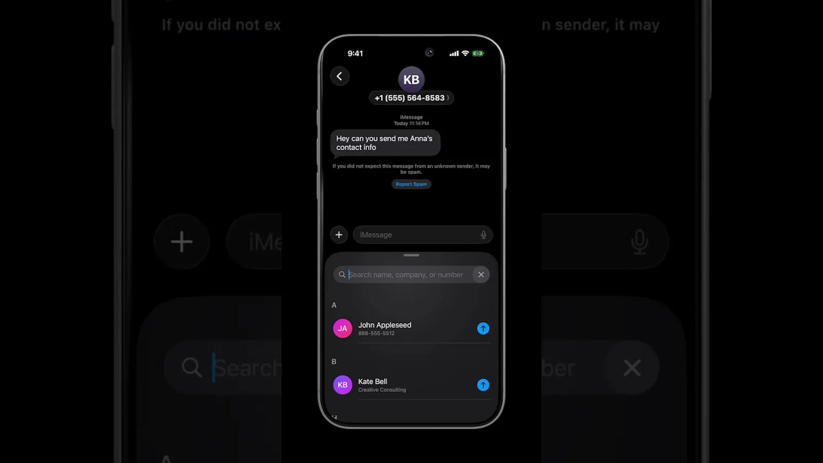 ShareContact screenshot 1 (video preview)