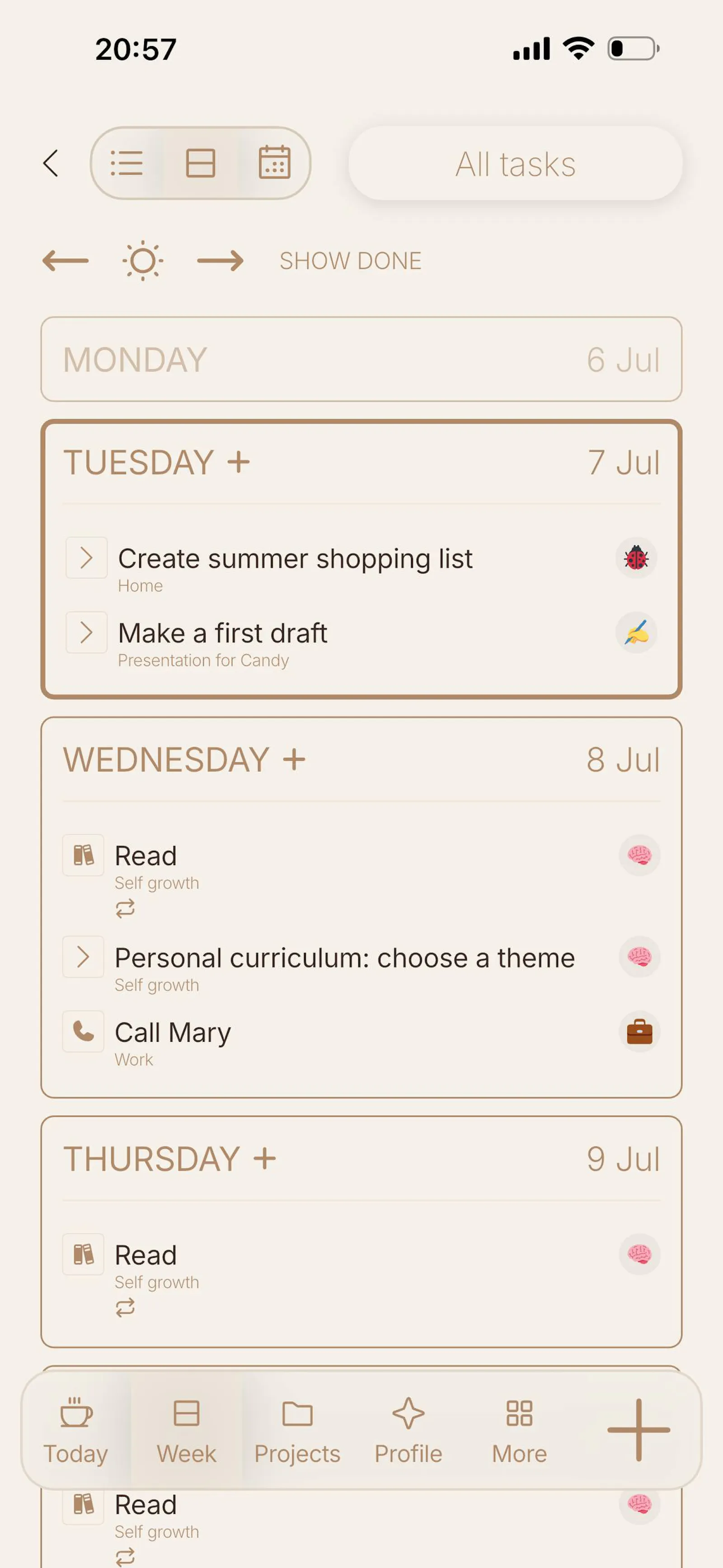 Project — Life Planner screenshot 3