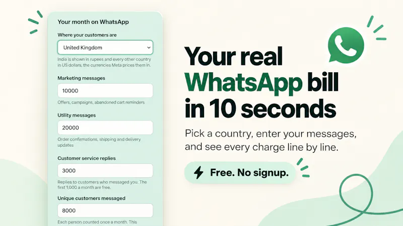 WhatsApp Pricing Calculator by Tadlo AI screenshot 2