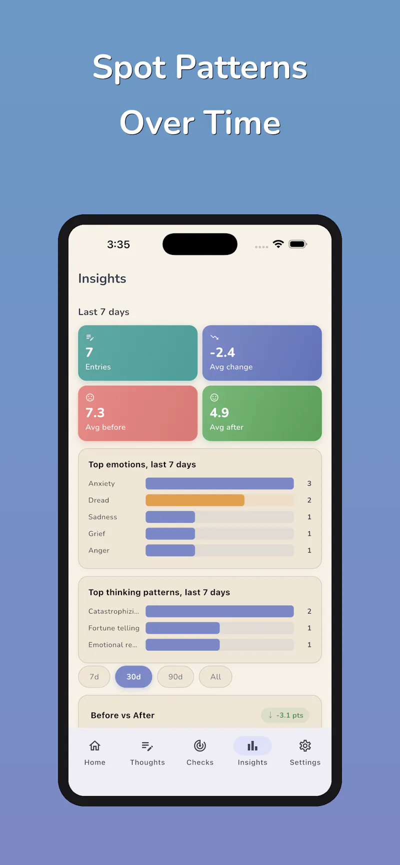 Thought Tracker CBT screenshot 10