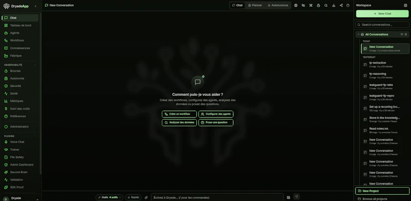 Dryade screenshot 2