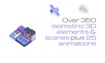 Isometric 3D Icons & Animated Scenes image