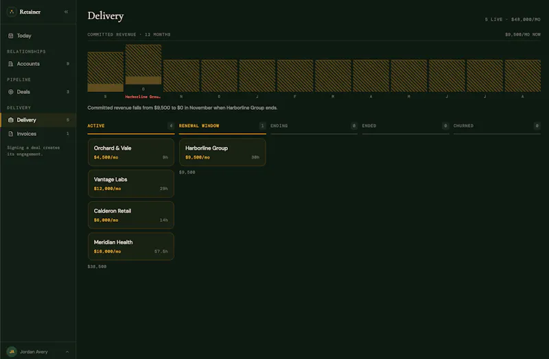 Retainer screenshot 2