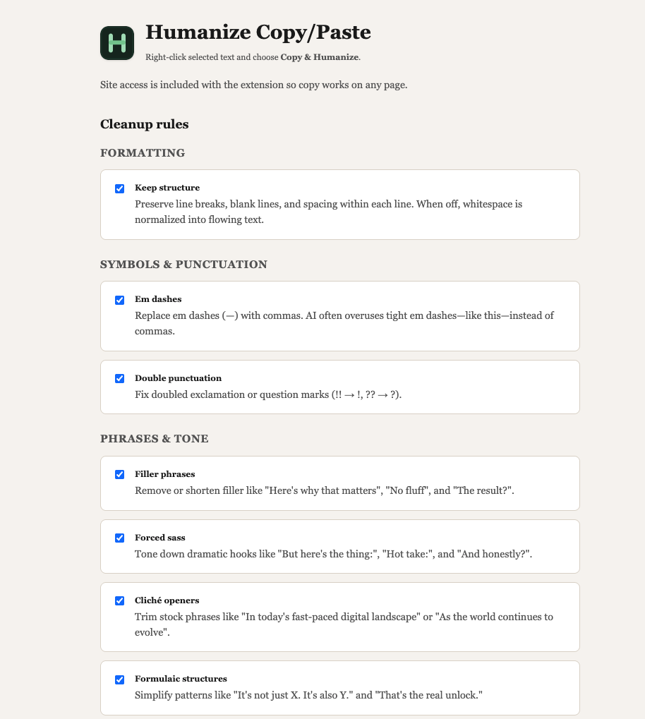 Humanize Copy/Paste gallery image