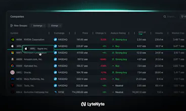 LyteNyte Grid gallery image