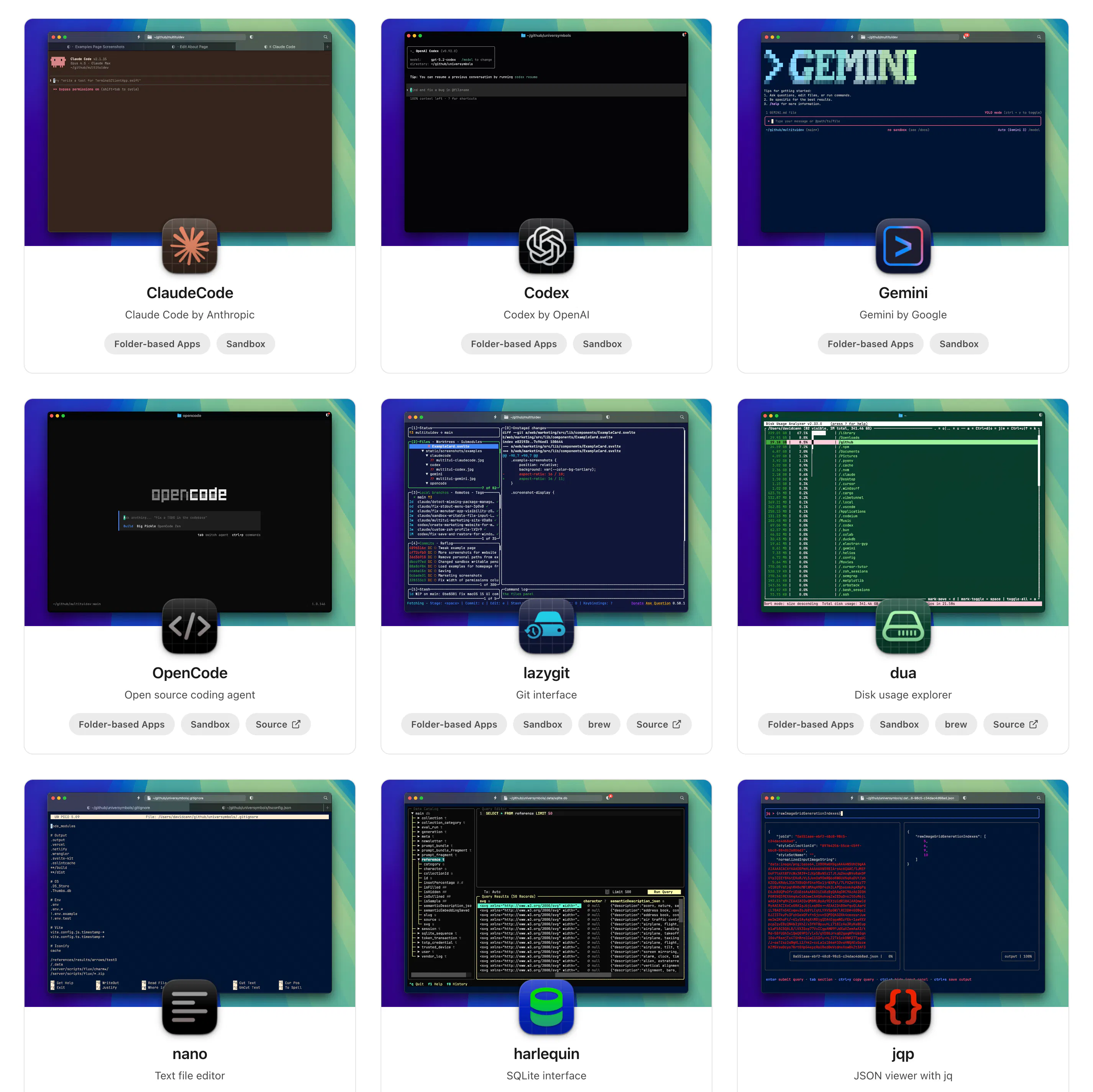 Multitui: Sandbox claude code, codex, or any TUI on macOS | Product Hunt