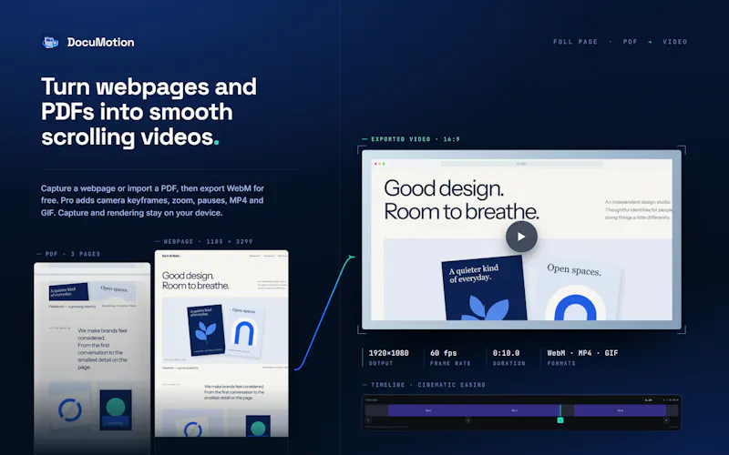 DocuMotion | Webpage & PDF to Video screenshot 6
