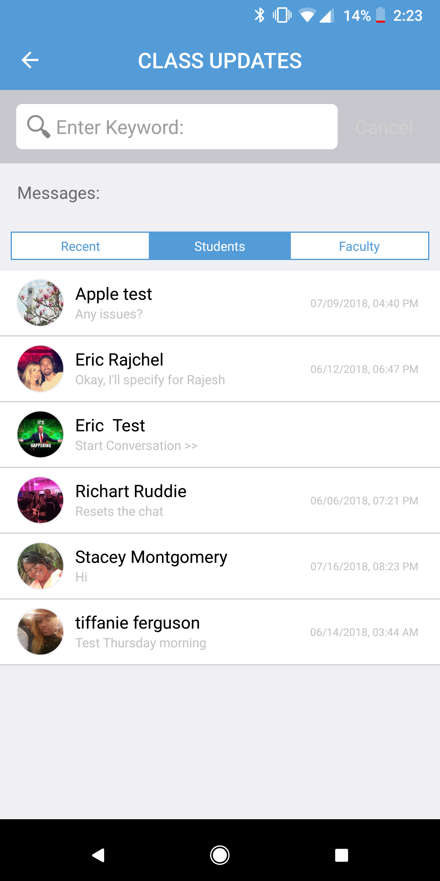 Class Updates gallery image