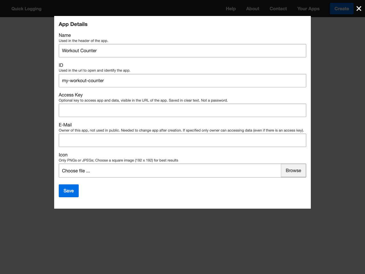 Quick Logging gallery image