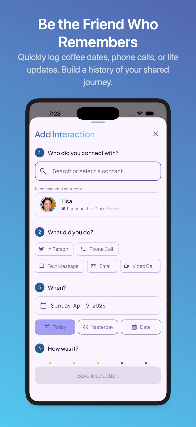 FriendVault screenshot 2