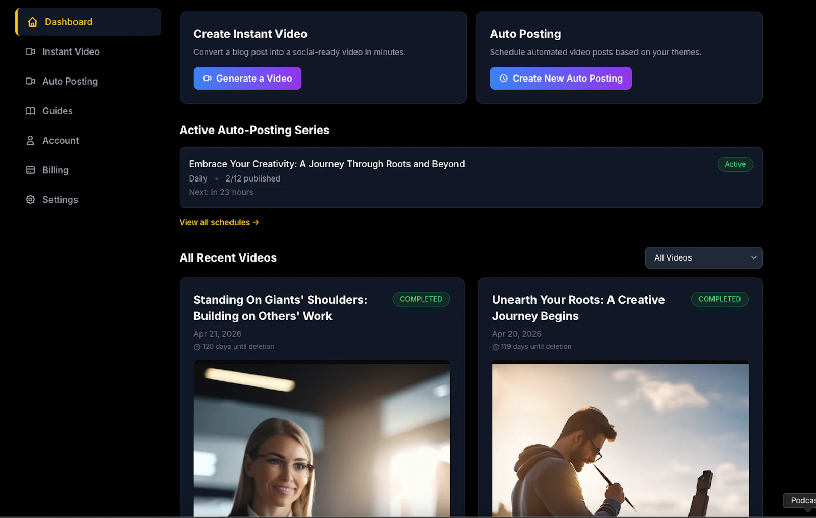 IdeaShorts screenshot 4