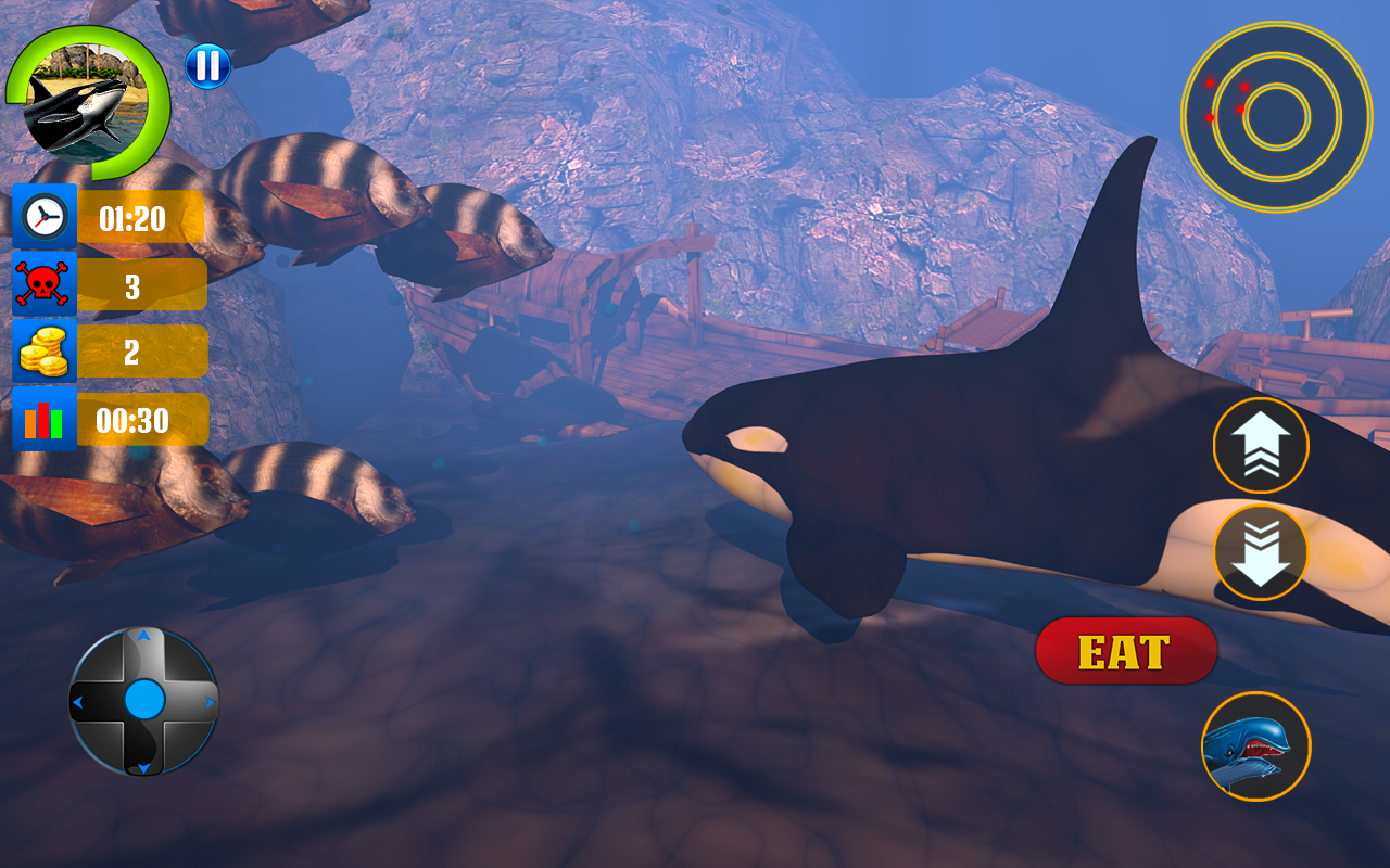 Blue Whale Survival Simulator: Angry Shark Game gallery image
