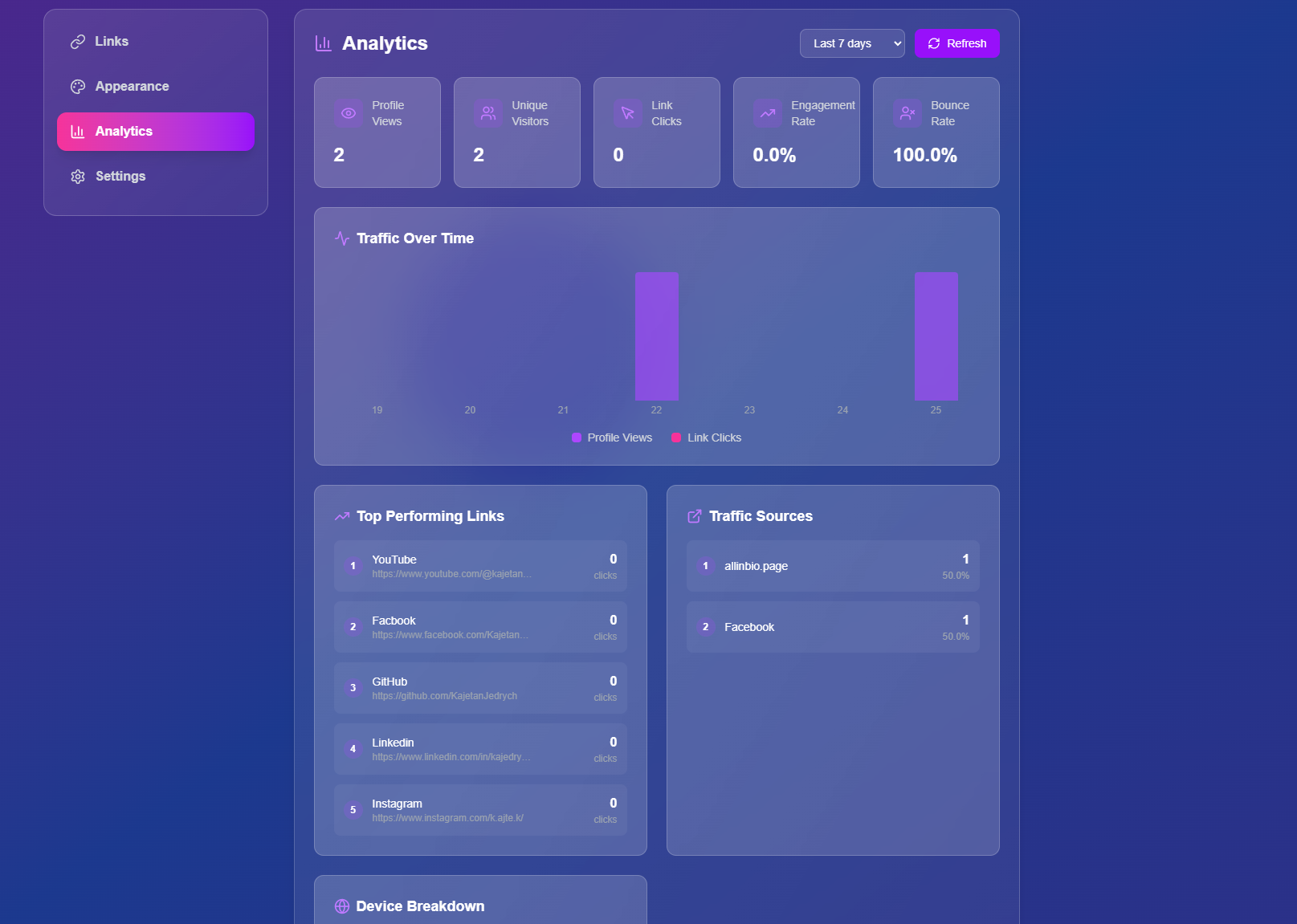 AllInBio - Screenshot 2 showing product features and functionality