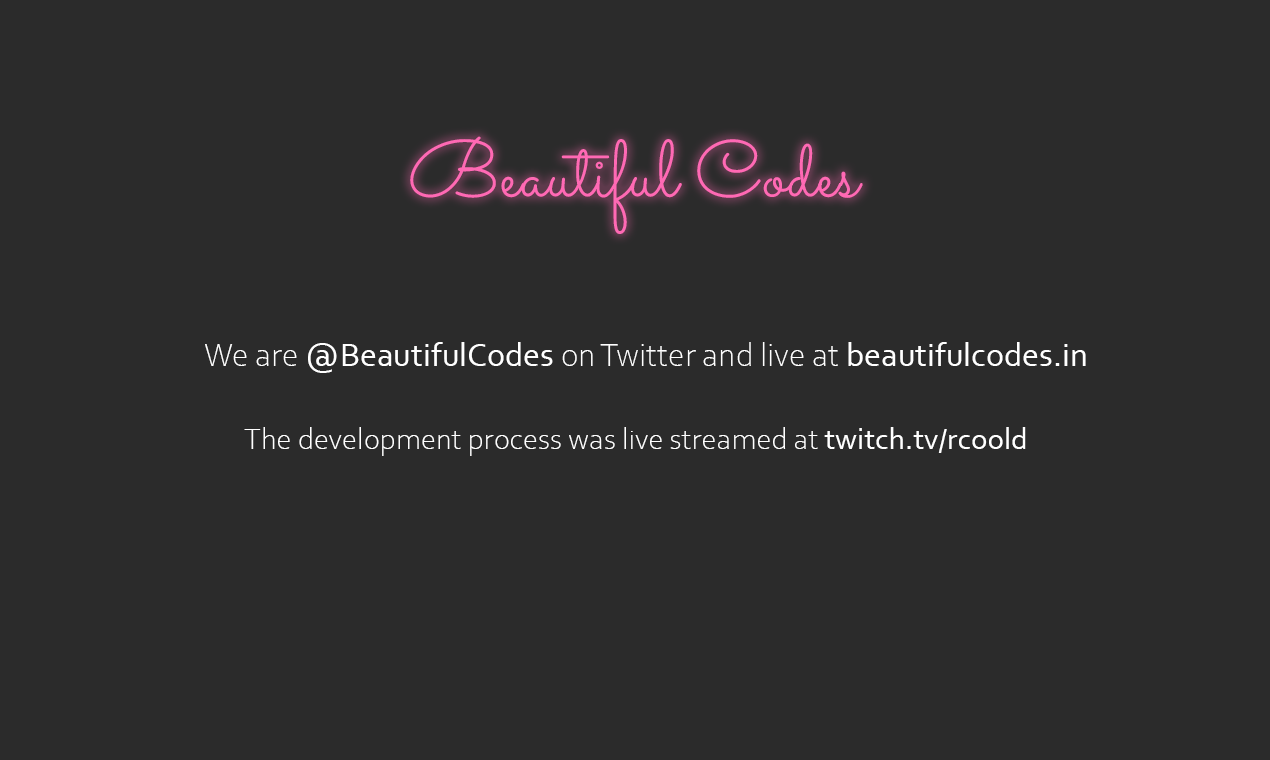 Beautiful Codes gallery image