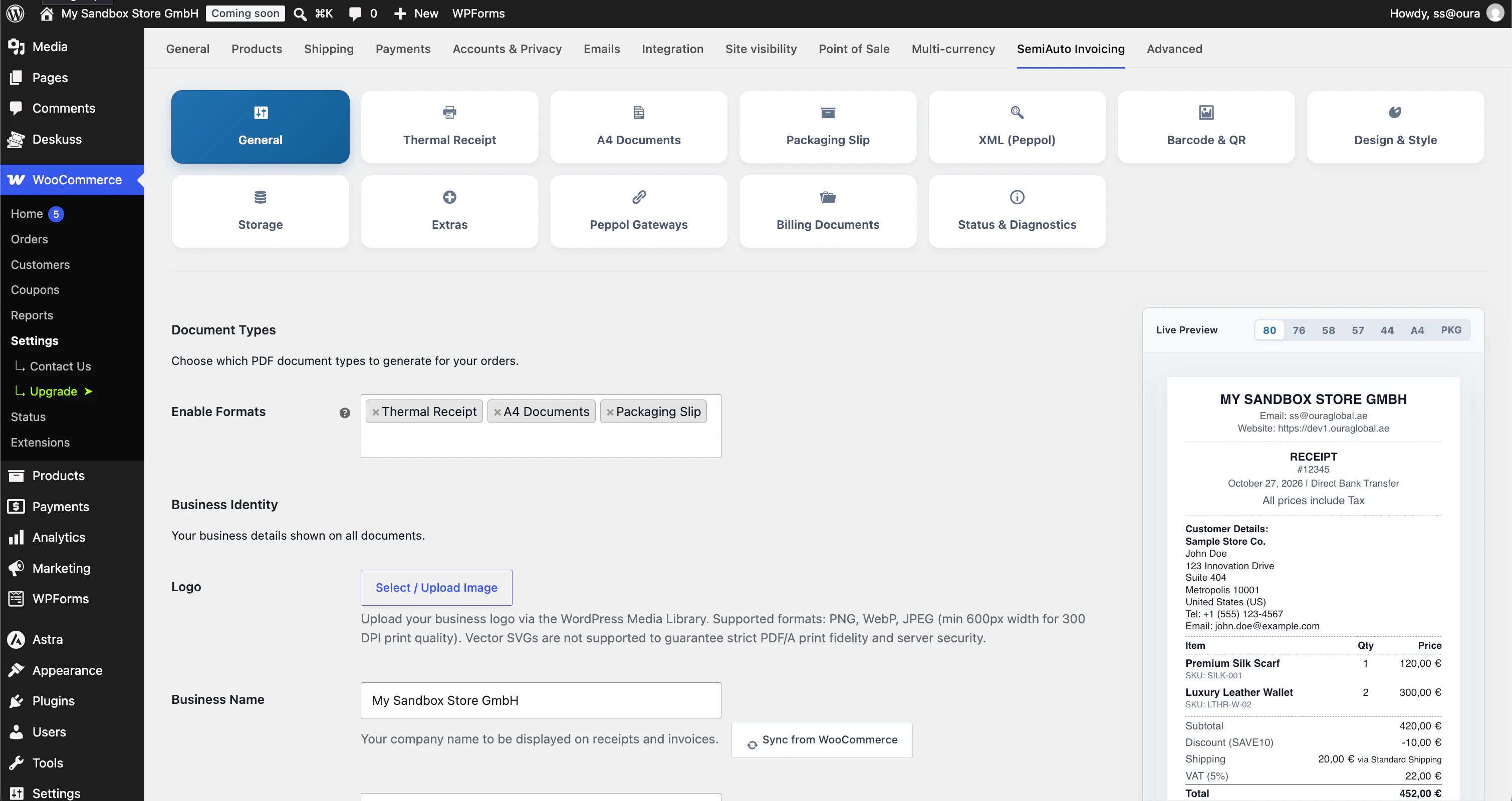 SemiAuto Invoicing gallery image