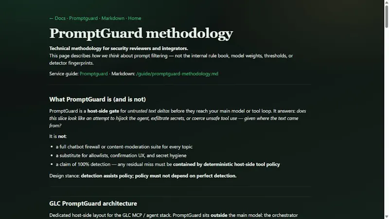 glc PromptGuard screenshot 1