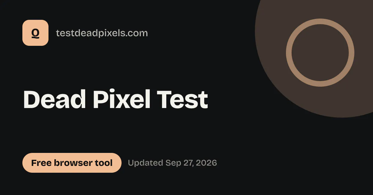 Dead Pixel Test gallery image