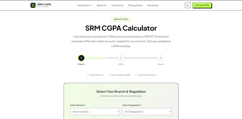 SRM CGPA Calculator screenshot 5