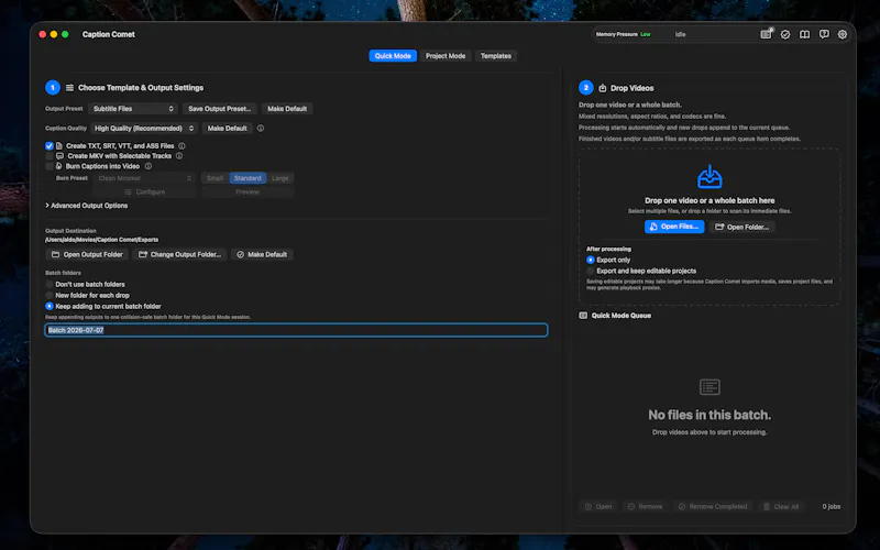 Caption Comet screenshot 4