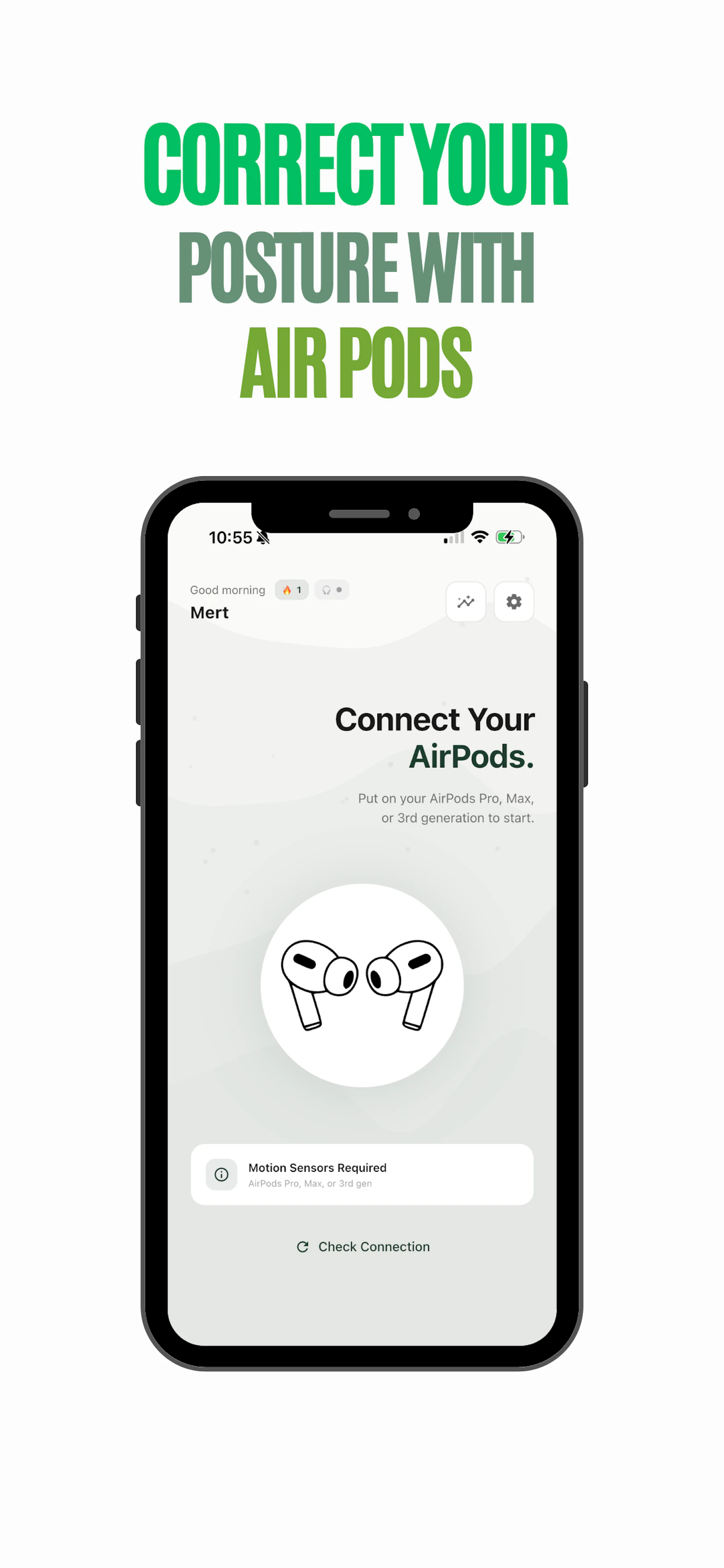 Stature — AirPods Posture Coach screenshot 1