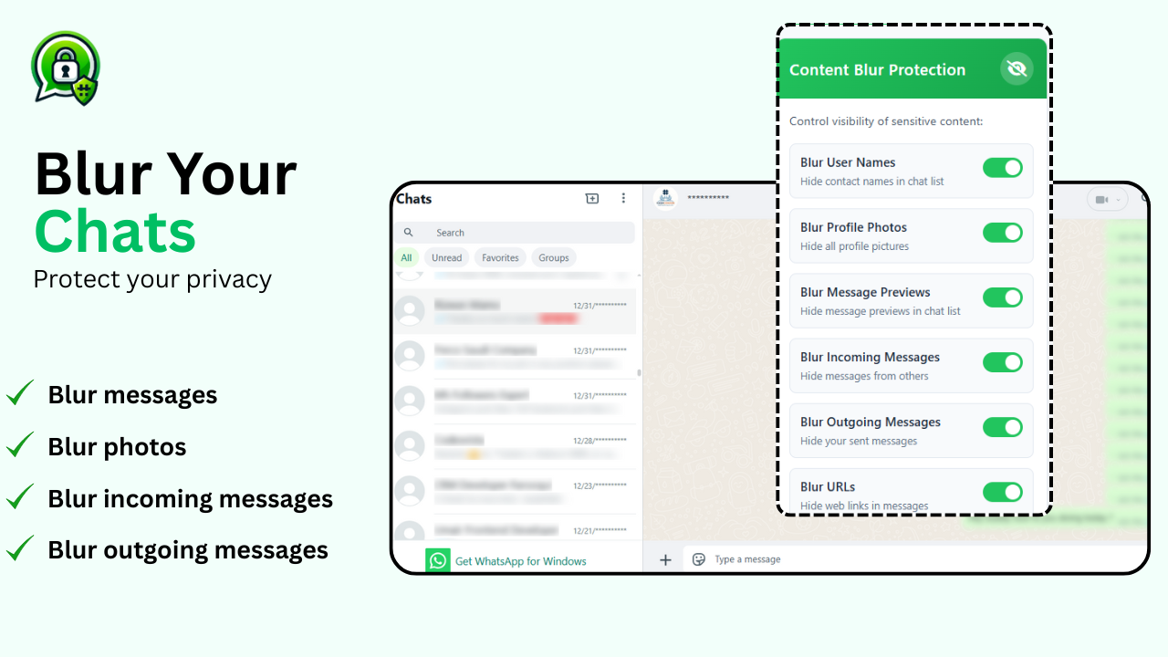 Média Extension de confidentialité pour WhatsApp Web - Améliorez votre confidentialité WhatsApp 7