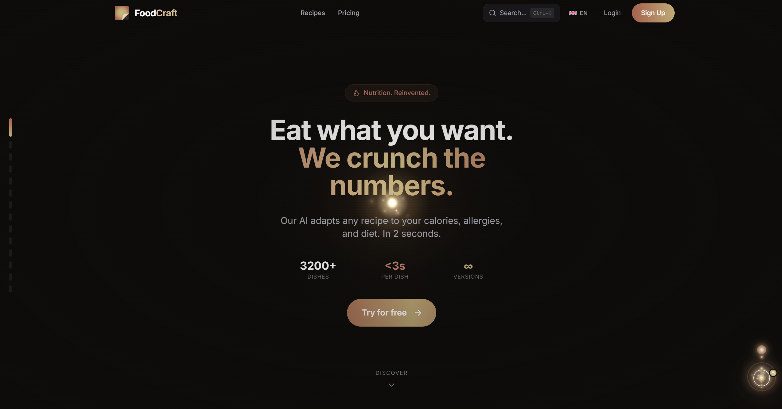 FoodCraft - Main product screenshot demonstrating key features and user interface