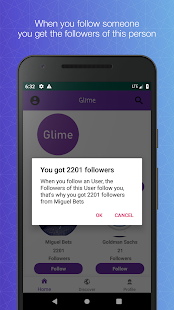 Glime - Follow users get their followers gallery image