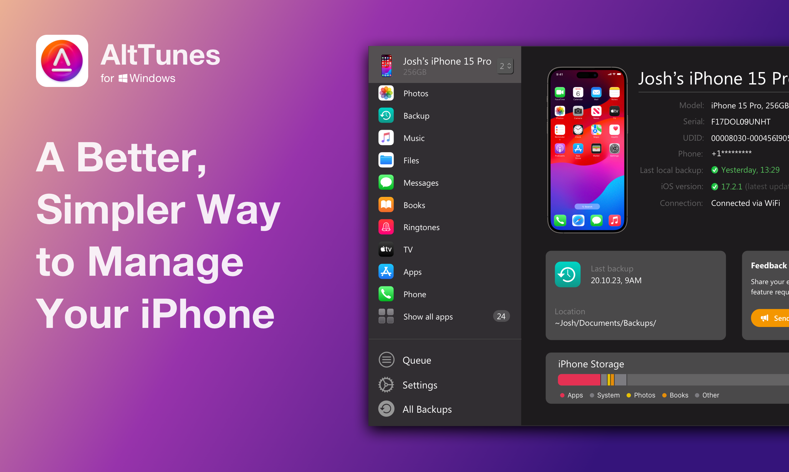 Alttunes - Ein iPhone -Manager, den PC -Benutzer lieben werden Medien 2