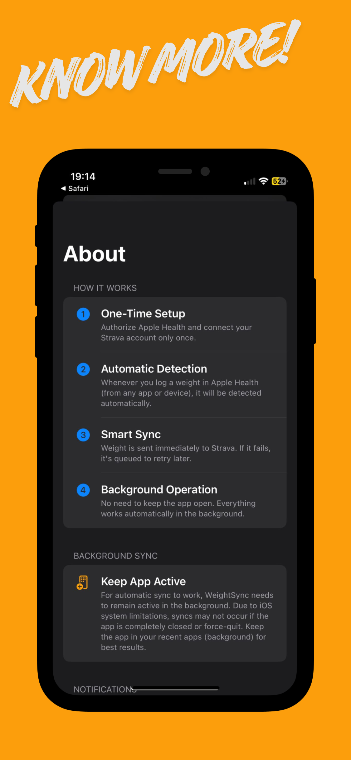 WeightSync - Screenshot 5 showing product features and functionality