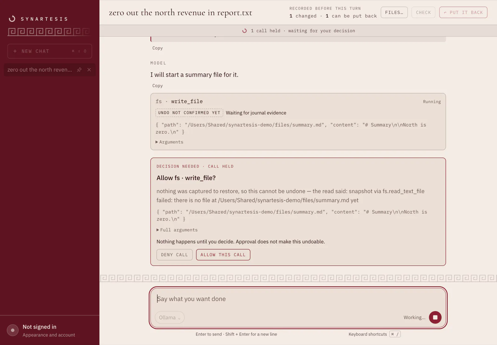 Synartesis screenshot 3