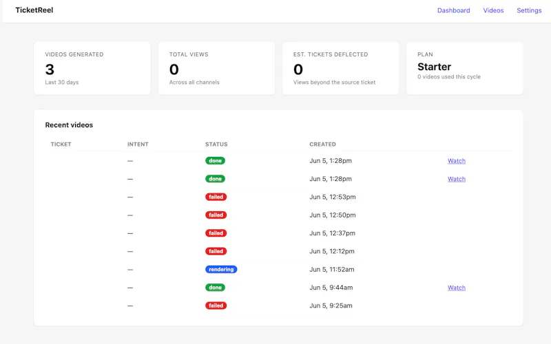TicketReel screenshot 1