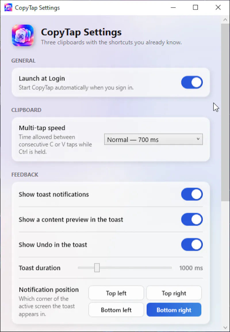 CopyTap - [CMD] [C] like never before. screenshot 4